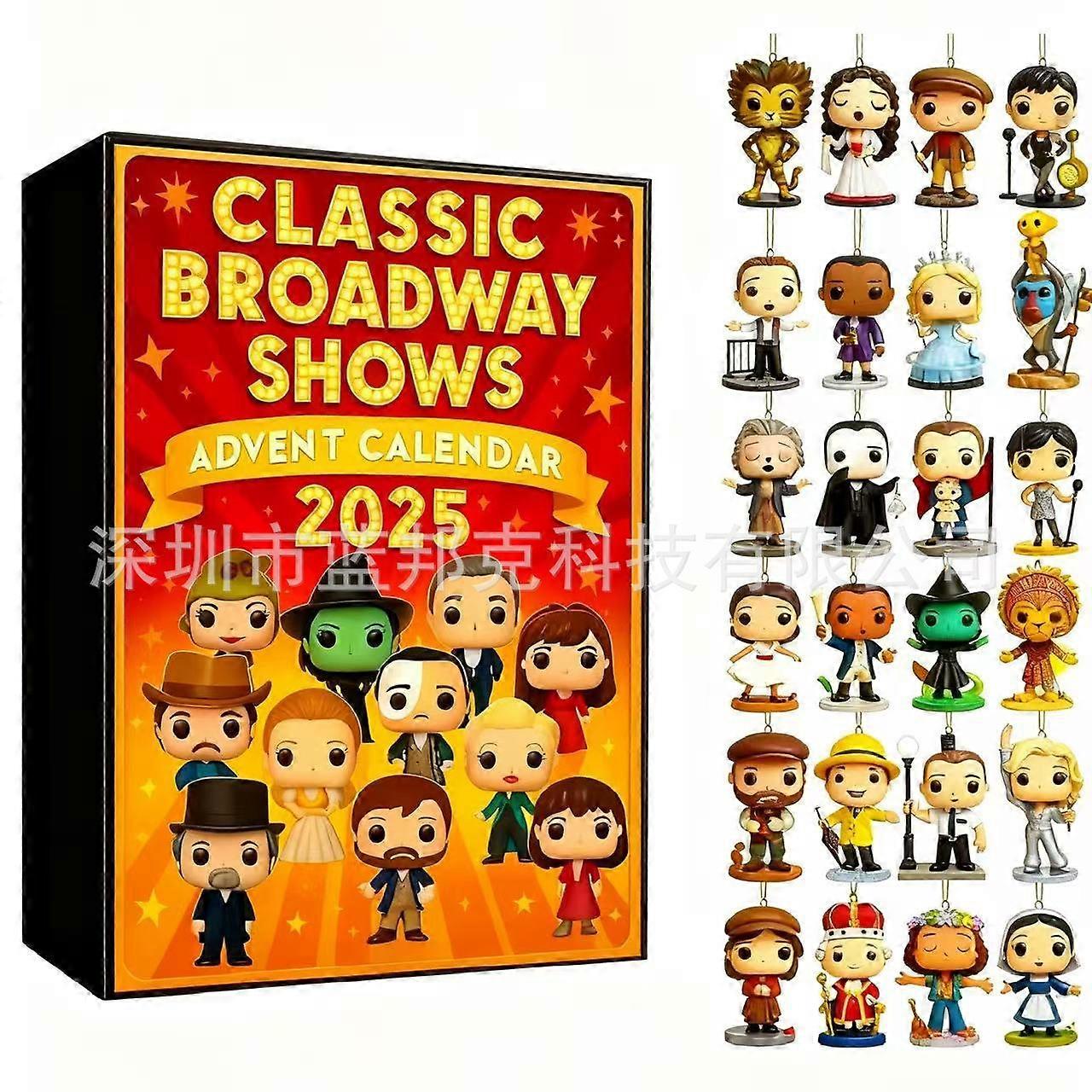 Classic Broadway Shows 2025 Advent Calendar Box