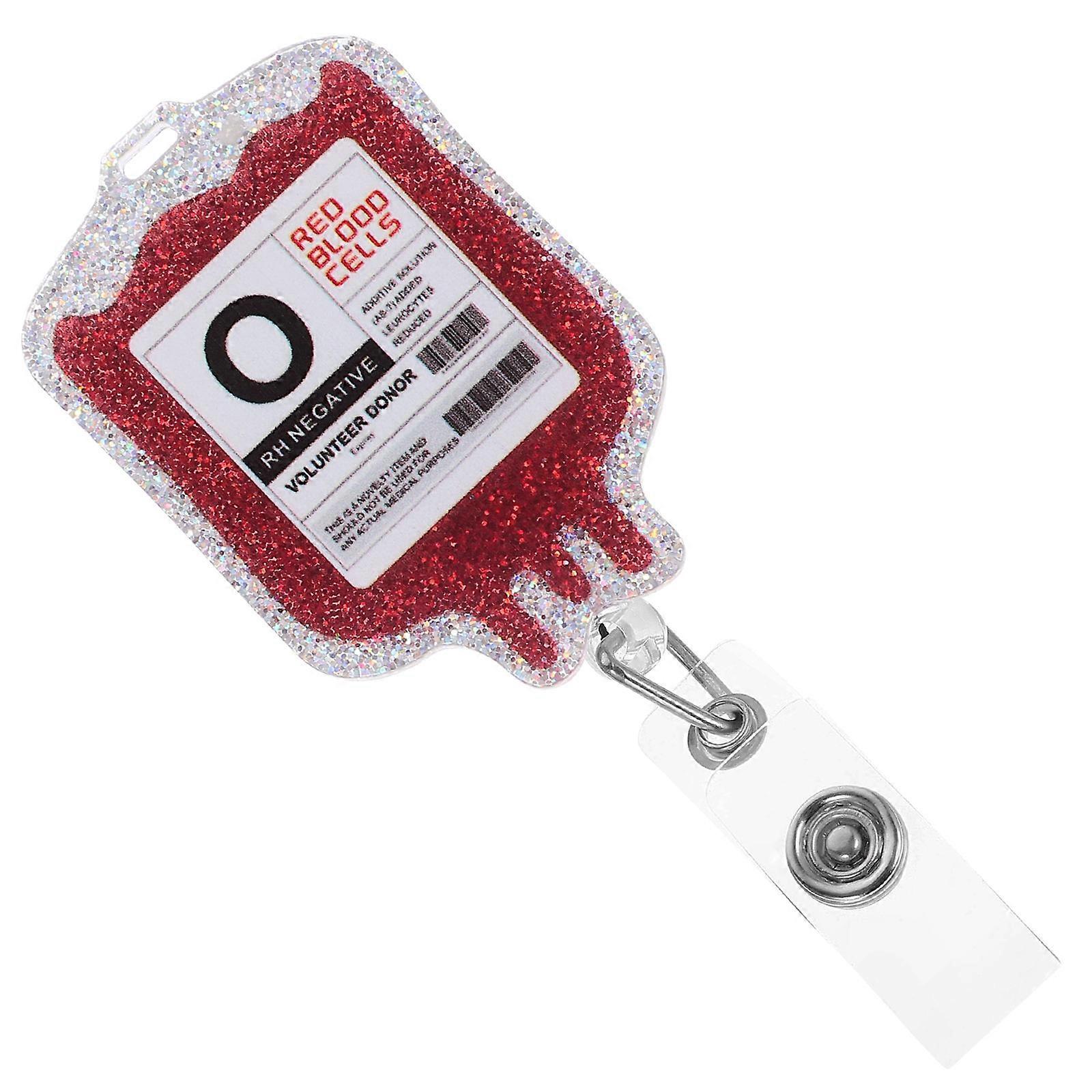 Multi-Function Badge Holder Nurse Badge Clip Retractable Style 2Pcs