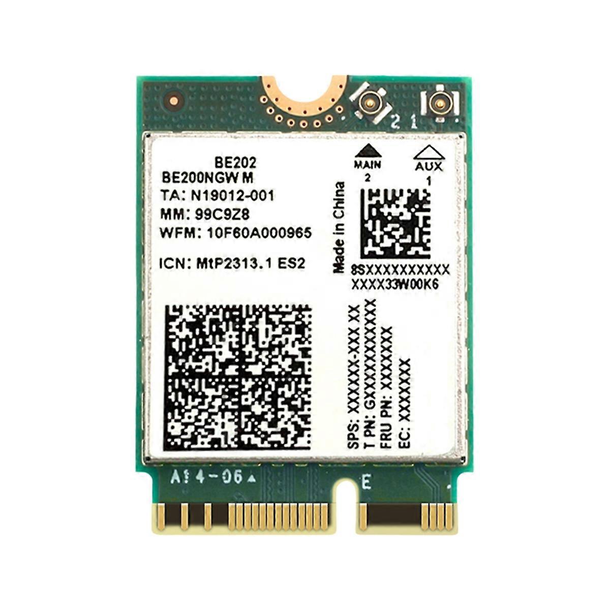 BE202 WiFi7 Network Card 2.4/5/6G Tri-Band 5374M Wireless WiFi Adapter Bluetooth 5.4 Gigabit Wireless Network Card