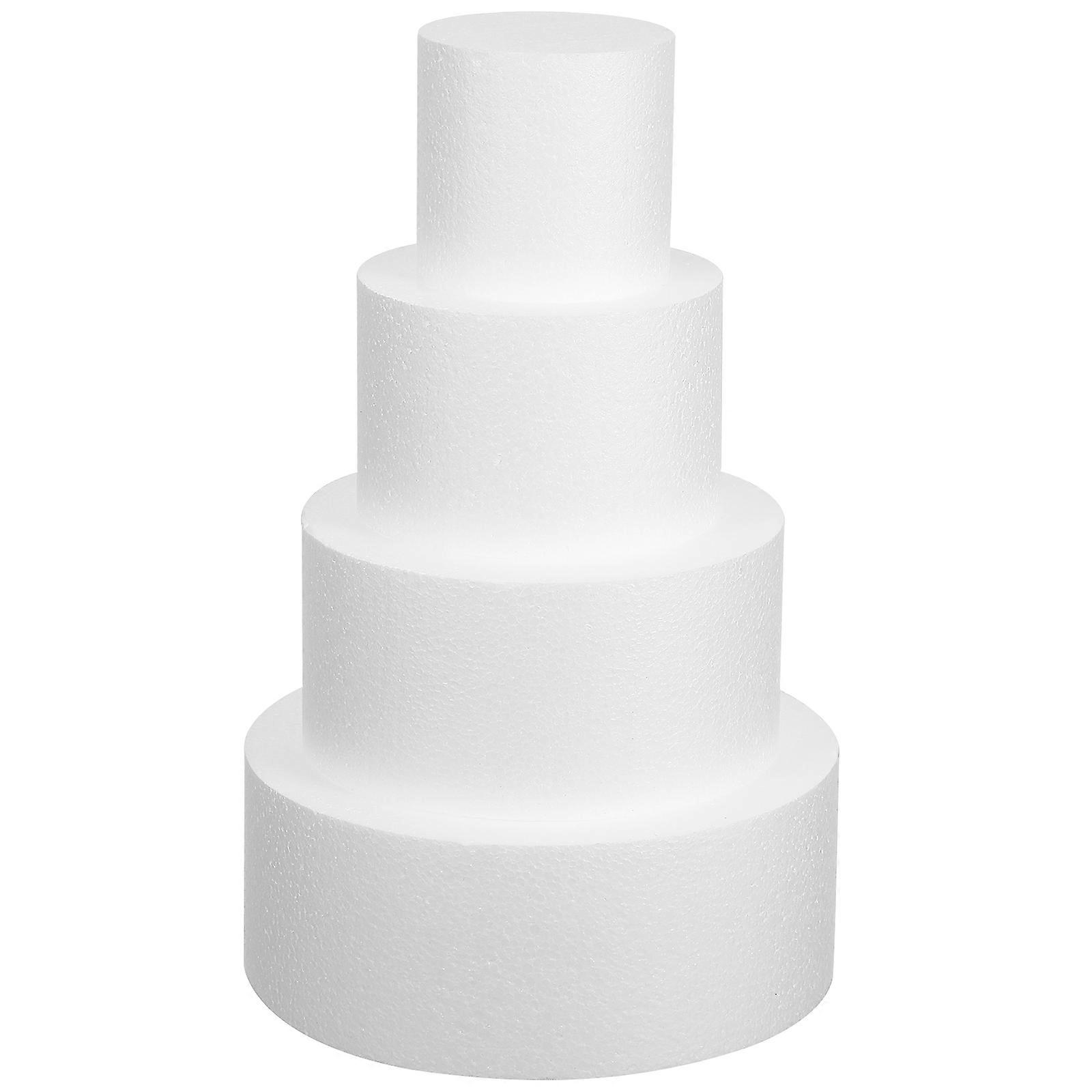 Cake Decorating Models White for Decoration 8Pcs Foam Dummy Set