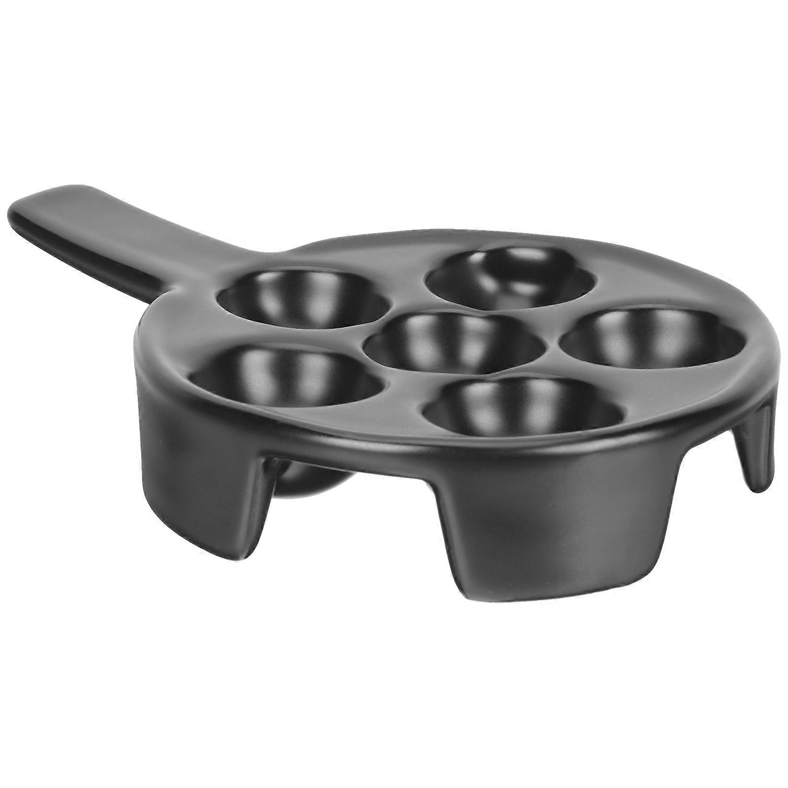 Escargot Baking Plate Ceramic Snail Pan for Home Use 11Pcs Kitchen Tool