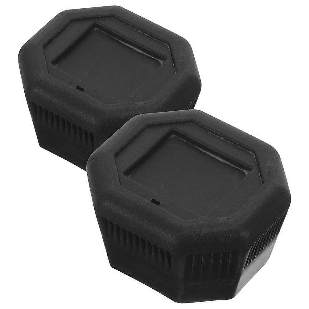 Tennis Racket Butt Cap Handle Grip for Better Control 4Pcs Black