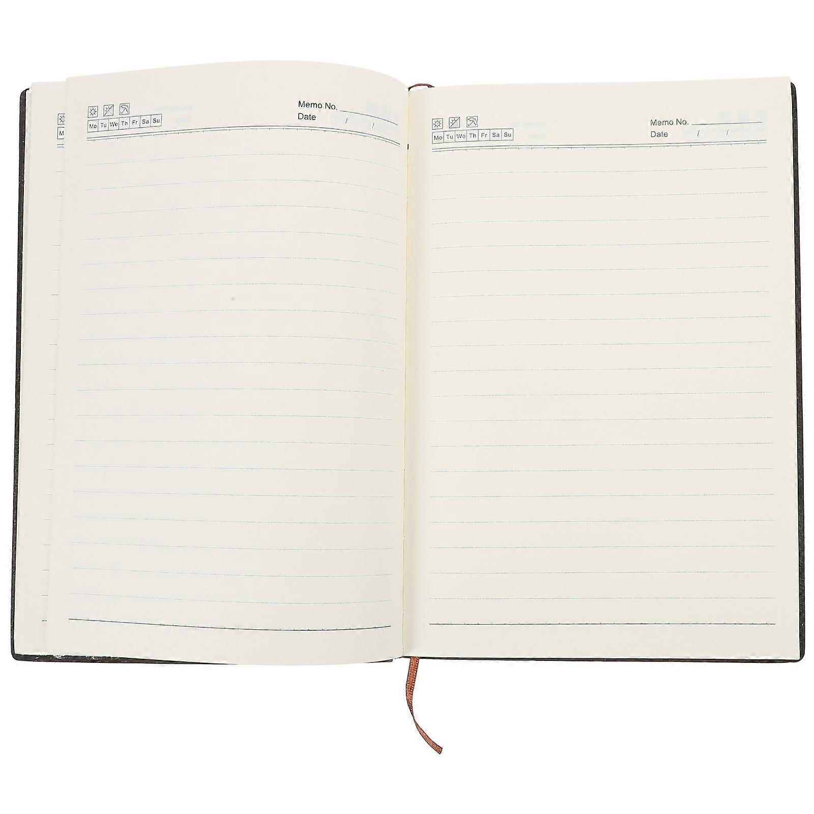 4Pcs Academic Planner Portable Notebook For Daily Use Office Accessory Designed For Students Teachers And Office Workers Black Task Allocation