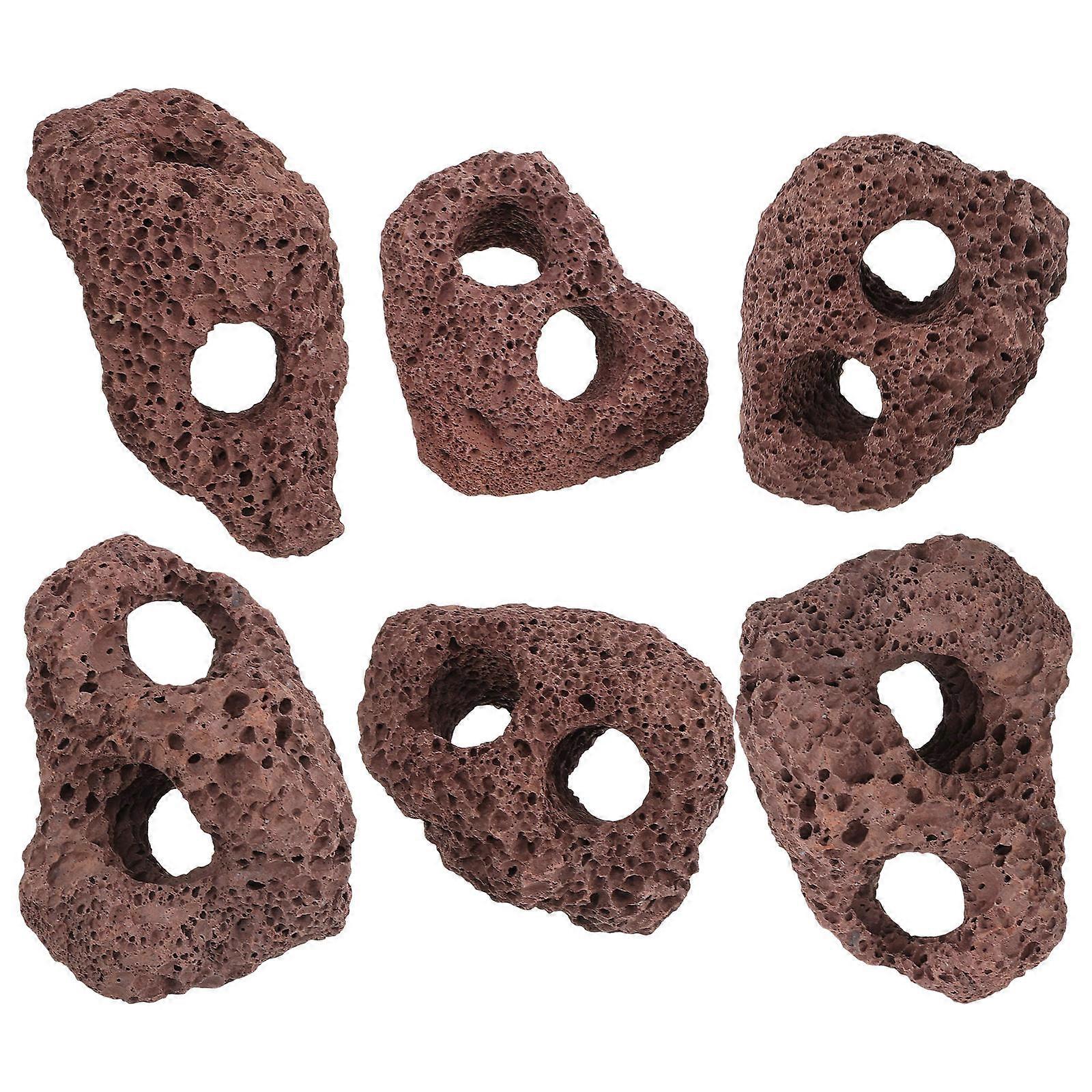Aquatic Plant Fixed Volcanic Rocks for Fish Tank 18Pcs Set