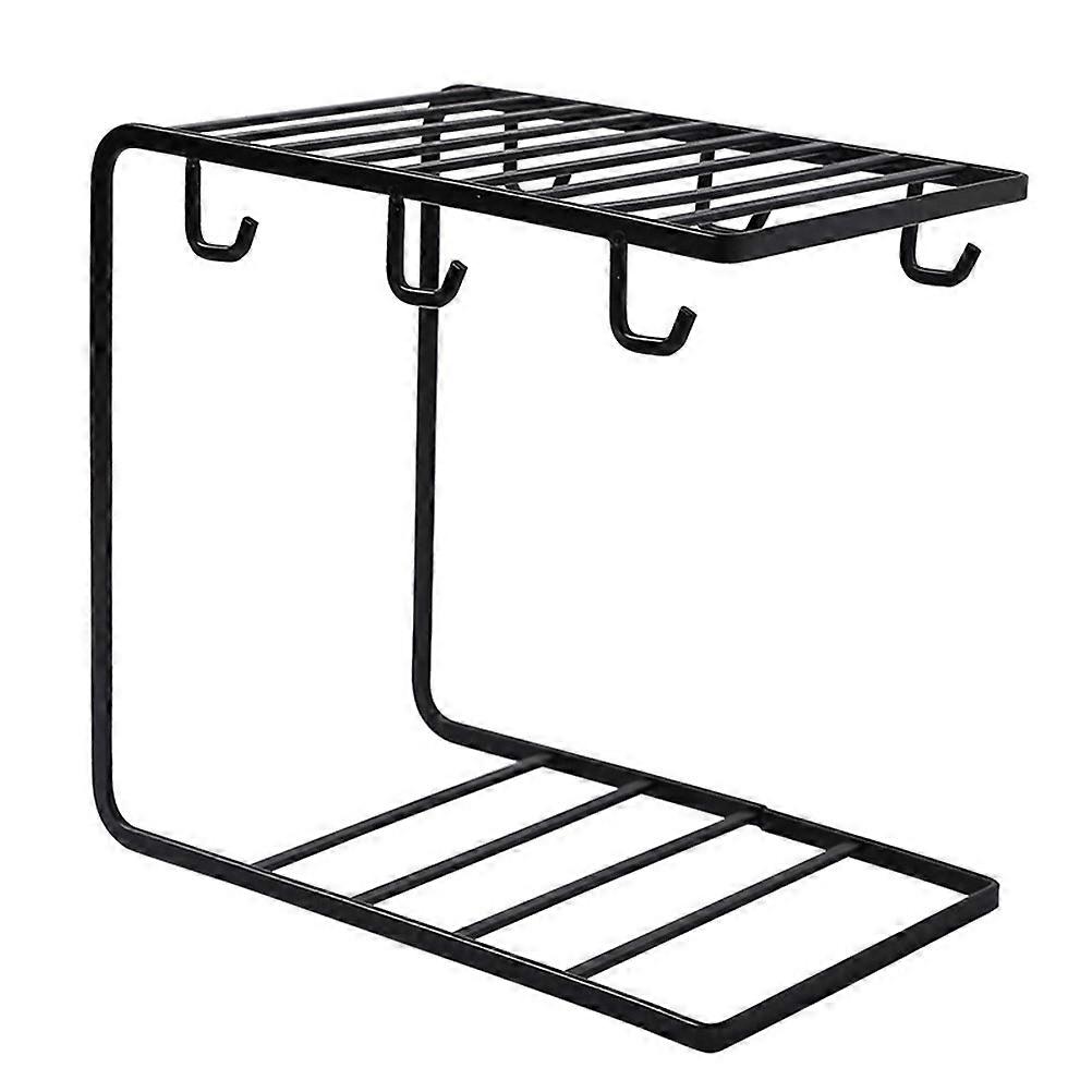 Plate and Cup Storage Rack Iron Art Mug Holder Stand for Home 2Pcs