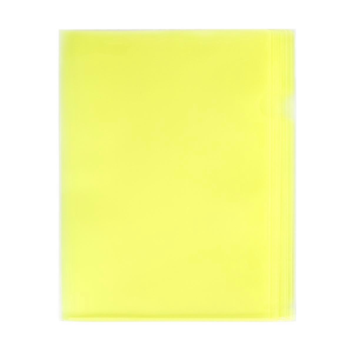 Convenient Manage Holder Transparent Folder for Organizing Files 30Pcs Yellow