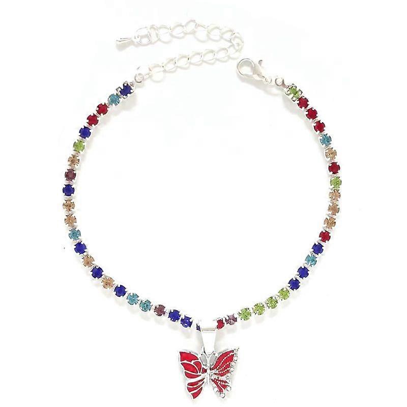 Hot e-commerce foot ornaments exaggerated simple versatile colored diamond