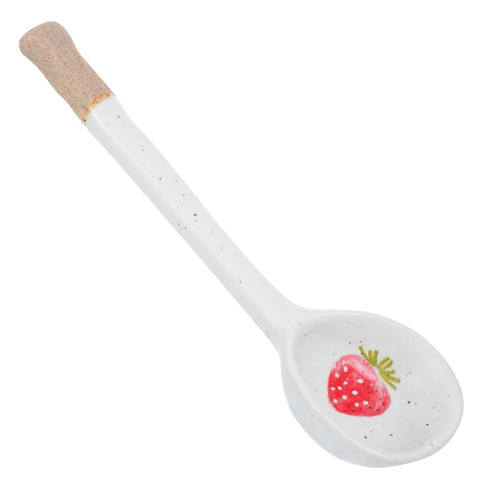 Soup Spoon Ceramic Spoon for Kitchen Use 4Pcs Adorable Creative Multi