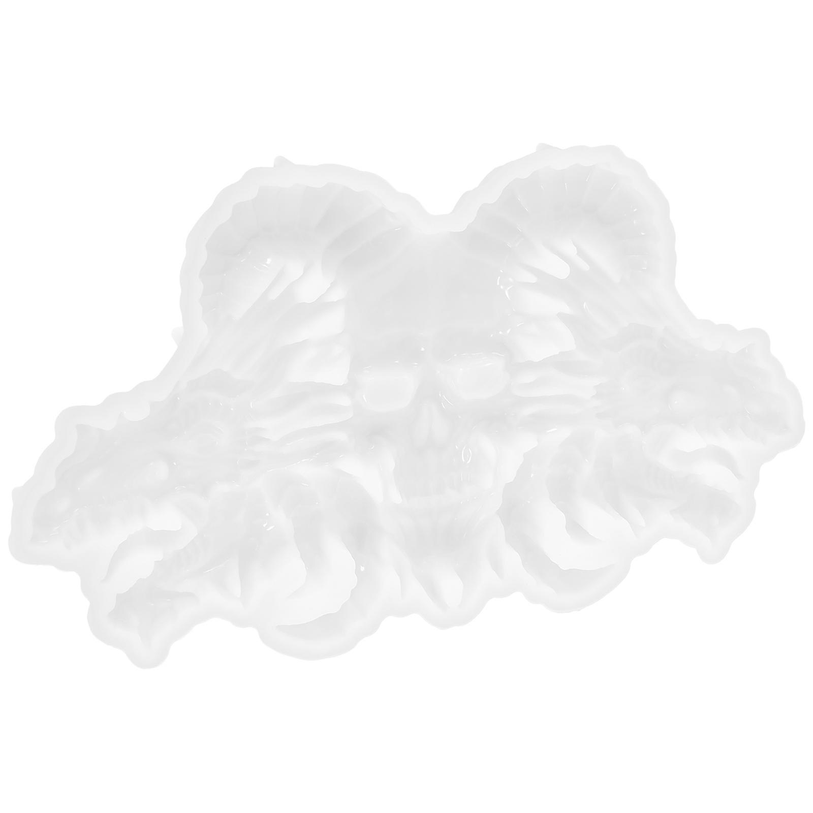 Skull Silicone Mold Skull Table Decor for Casting Craft 4Pcs Silicone Mold