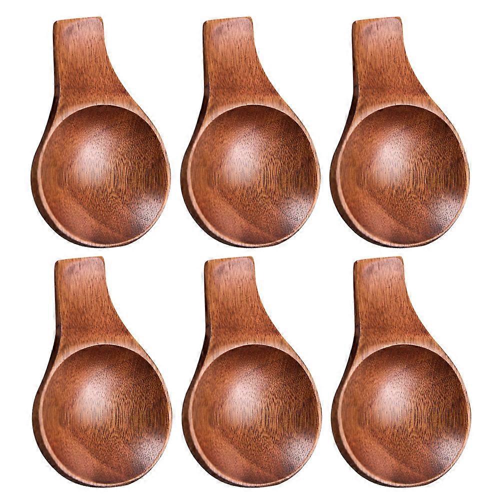 Wooden Sauce Bowl Set Japanese Style for 6Pcs with Handle Feature