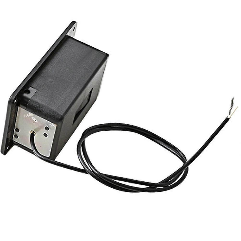 Black Guitar Pickup Case Holder For Players 9v Battery Box Rectangular Plastic Material 1 Set