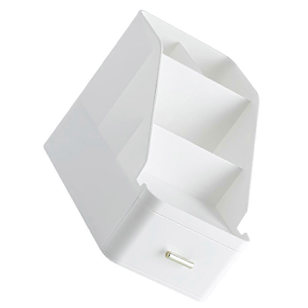 Desktop Storage Box Desk Organizer for Storage Use 3Pcs with Drawer White