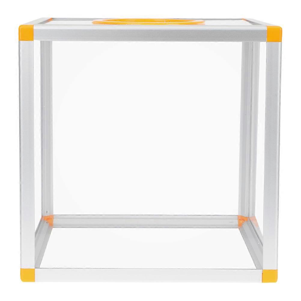 Transparent Raffle Ticket Box with Slot Clear Donation Container 2Pcs