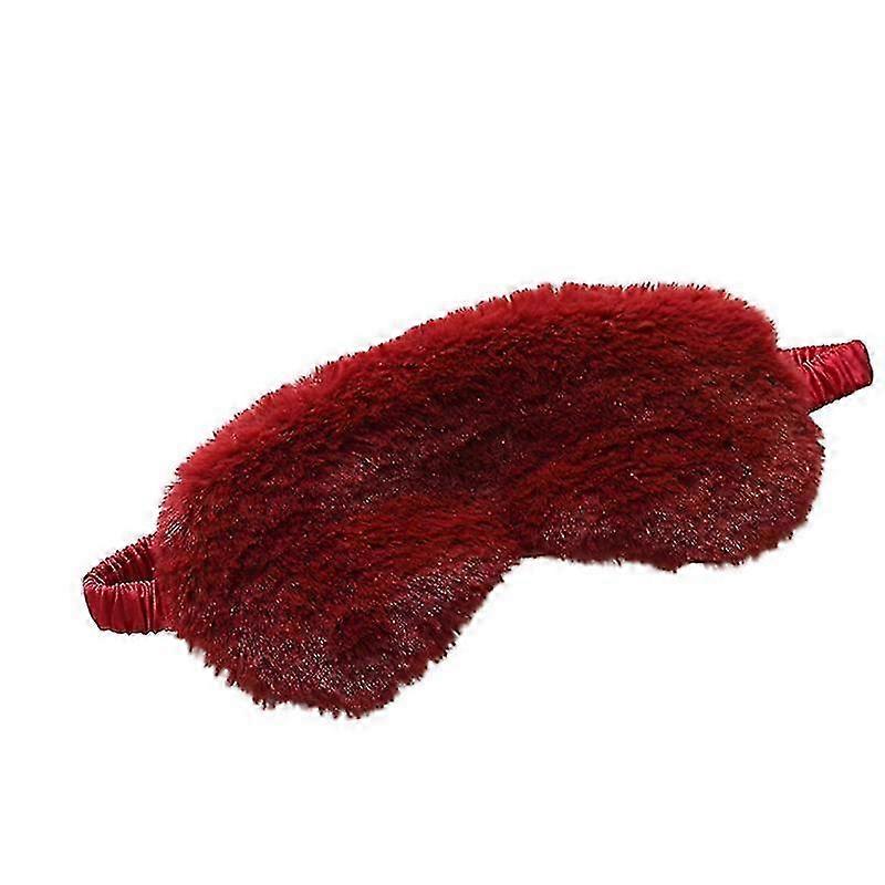 Faux Rabbit Fur Plush Eye Cover for Unisex Sleep Blindfold - 2025 Model