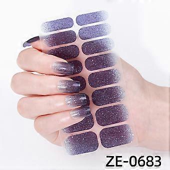 Neue gradienten zwiebel pulver nagel aufkleber 16 finger nagel aufkleber flash heißer verkauf nagel aufkleber ZE-0683 bare stück + nagel datei
