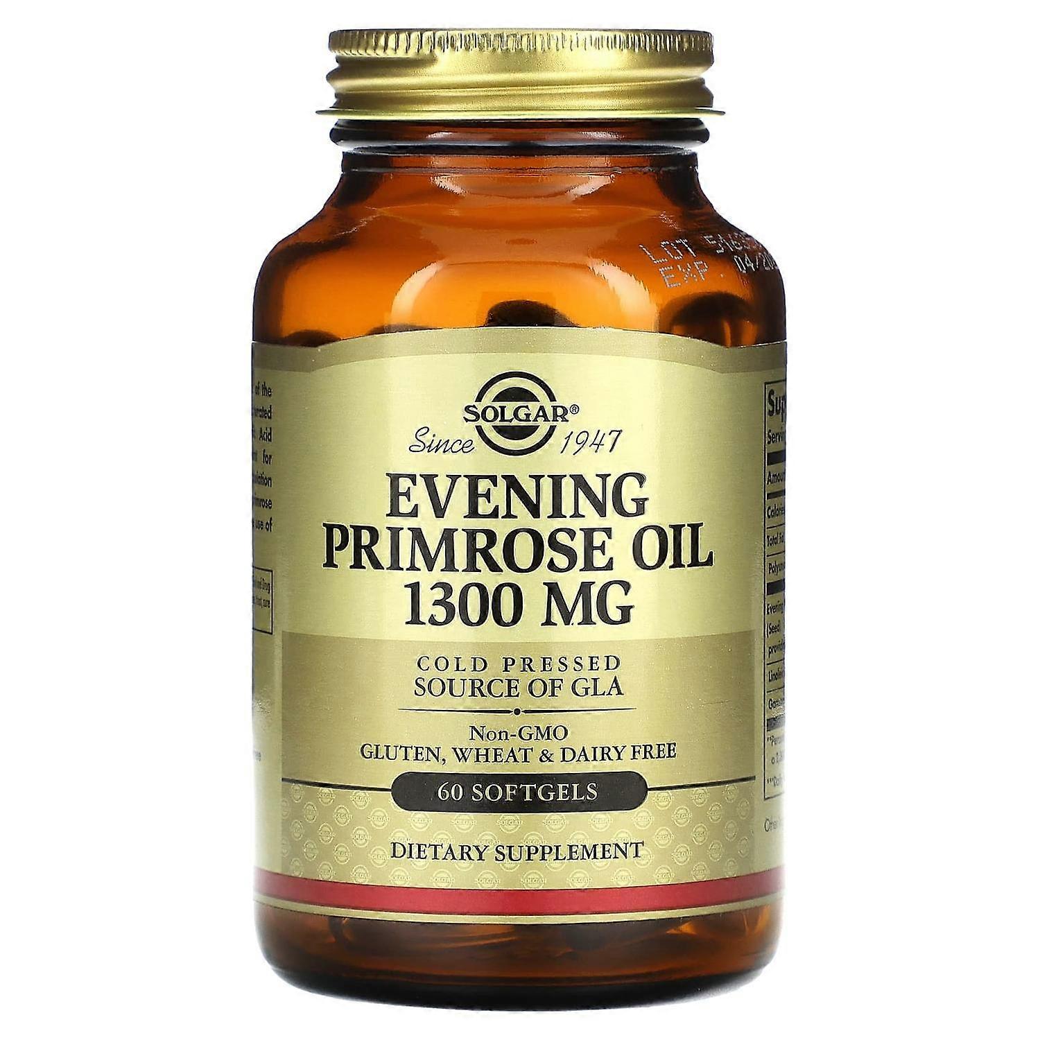 Solgar, Evening Primrose Oil, 1,300 mg, 60 Softgels