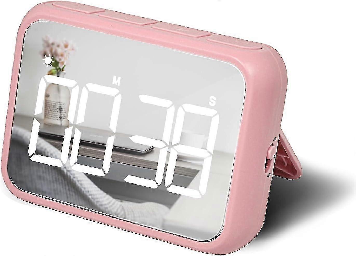 Digital Timer Large LED 99 Minutes Visual Timer Kids Countdown Timer Stopwatch Classroom Timer Teacher School Magnetic Timer Mirror Makeup Timer Cooki