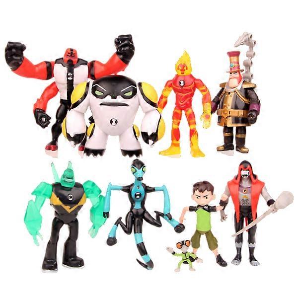 12cm Omnitrix Ben10 Action Figures Ben Tennyson 10 Aliens Heatblast Overflow Model Toys