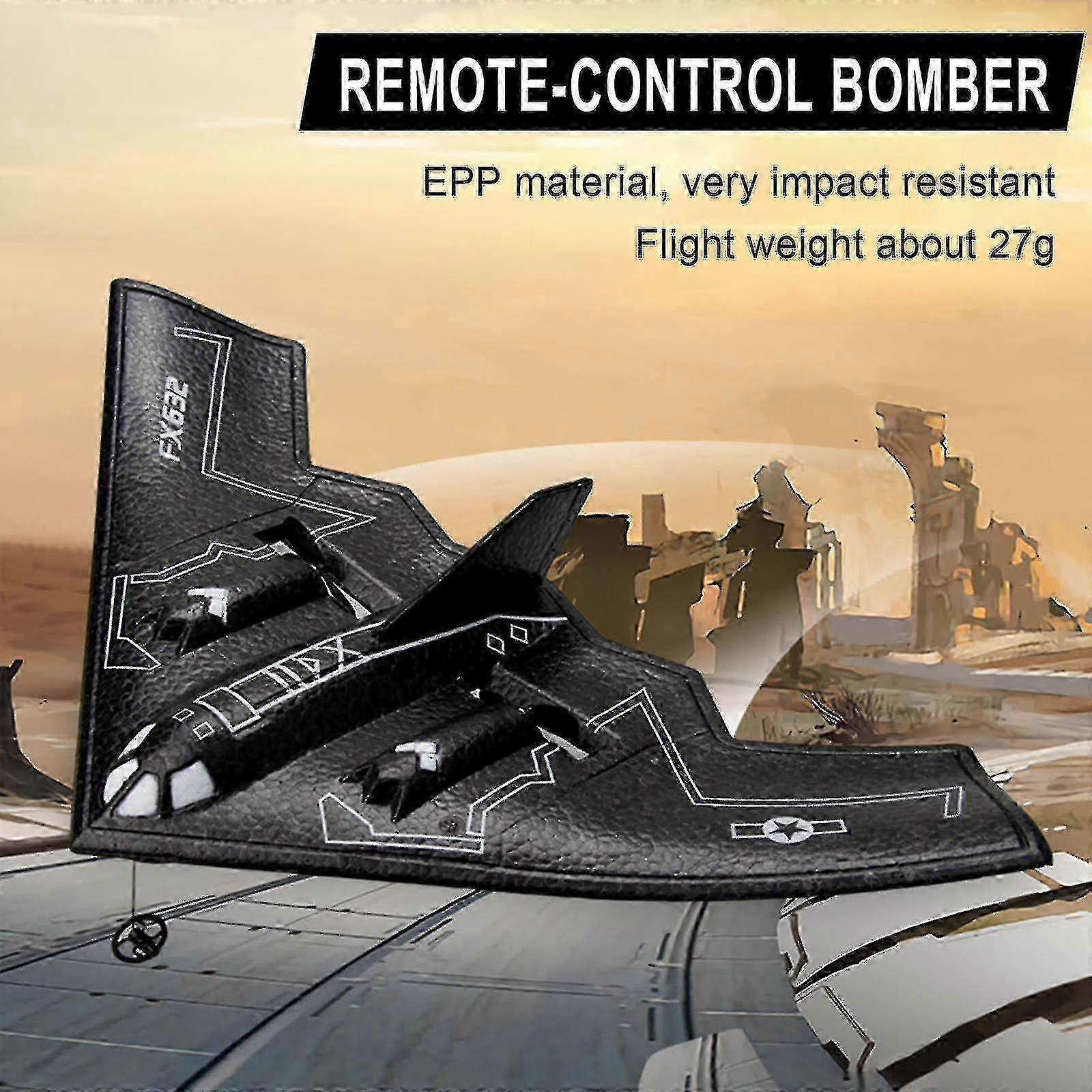 Fx632 B2 Bomber Remote Control Foam Plane Fixed-wing Two-channel Model Aircraft Electric Remote Control Toy Planemath Games For Kids 6-8 [XH]
