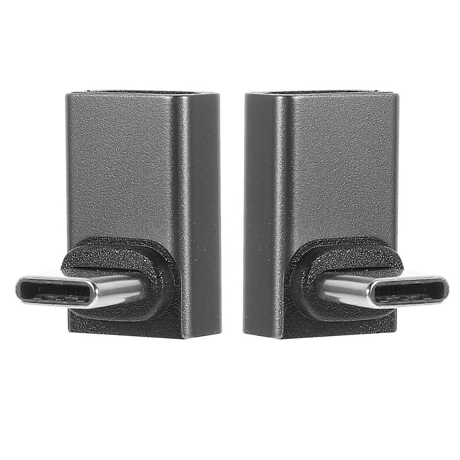 Right Angle USB C Connector 2Pcs for Fast Data Transfer and Charging