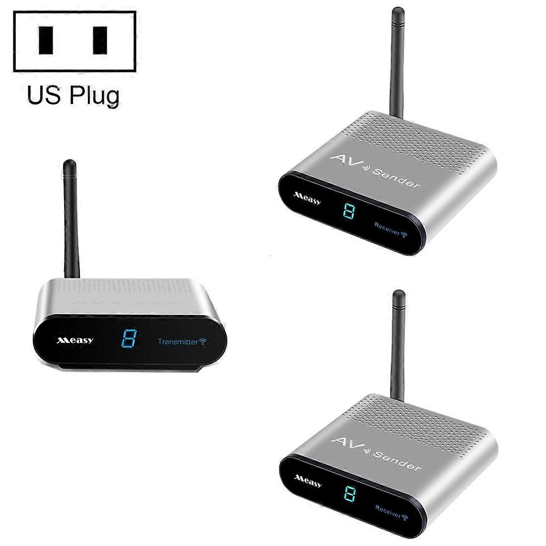 5.8GHz Wireless Audio / Video Transmitter + 2 Receiver, Distance: 300m, US Plug