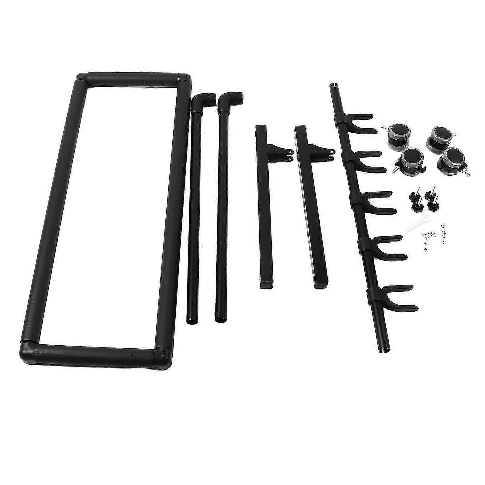 25-26 Multi Guitar Stand Metal and EVA Multiple Guitars Display Holder with Wheels for Shops FL 11W