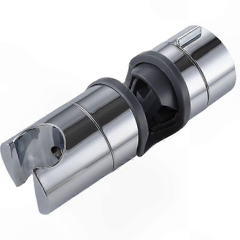 Adjustable Handheld Shower Holder, Durable ABS Material, Chrome Finish, 18-25MM Diameter, Gray