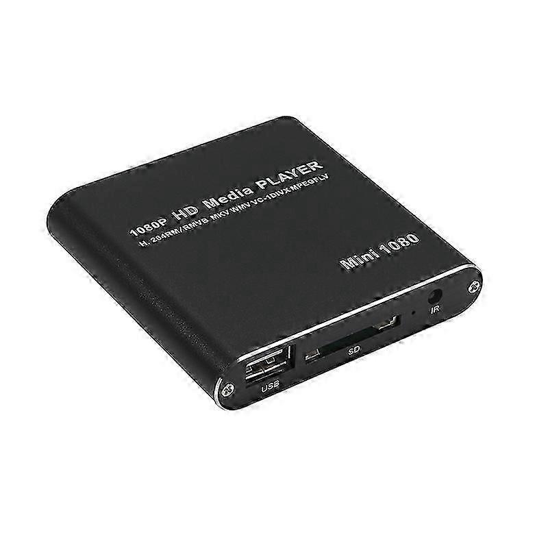 MINI 1080P Full HD Media USB HDD SD/MMC Card Player Box, EU Plug