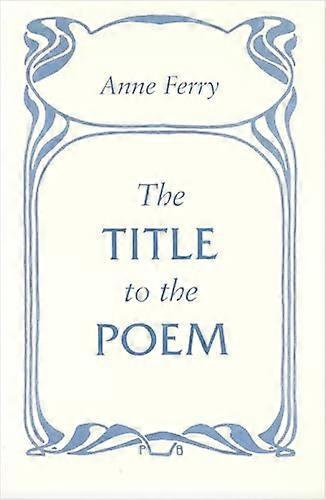 The Title to the Poem