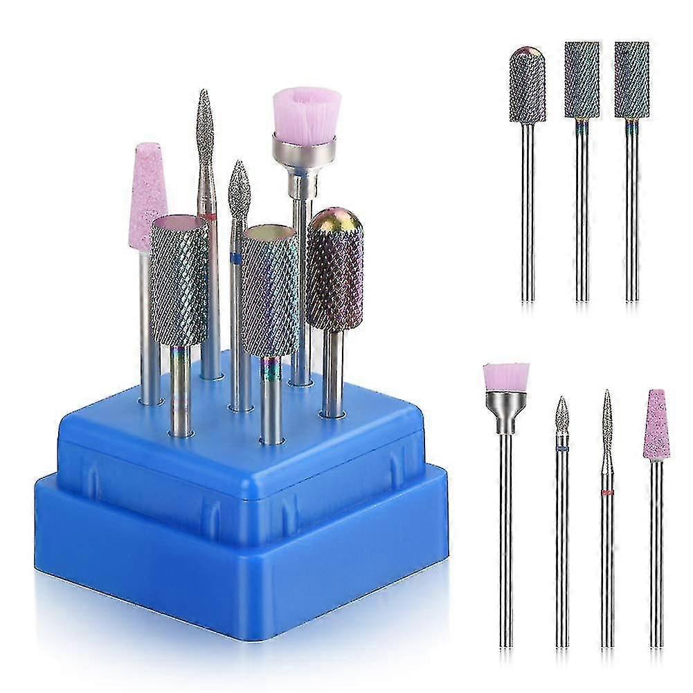 7pcsネイルドリルセットネイル表面研磨剥離ツール