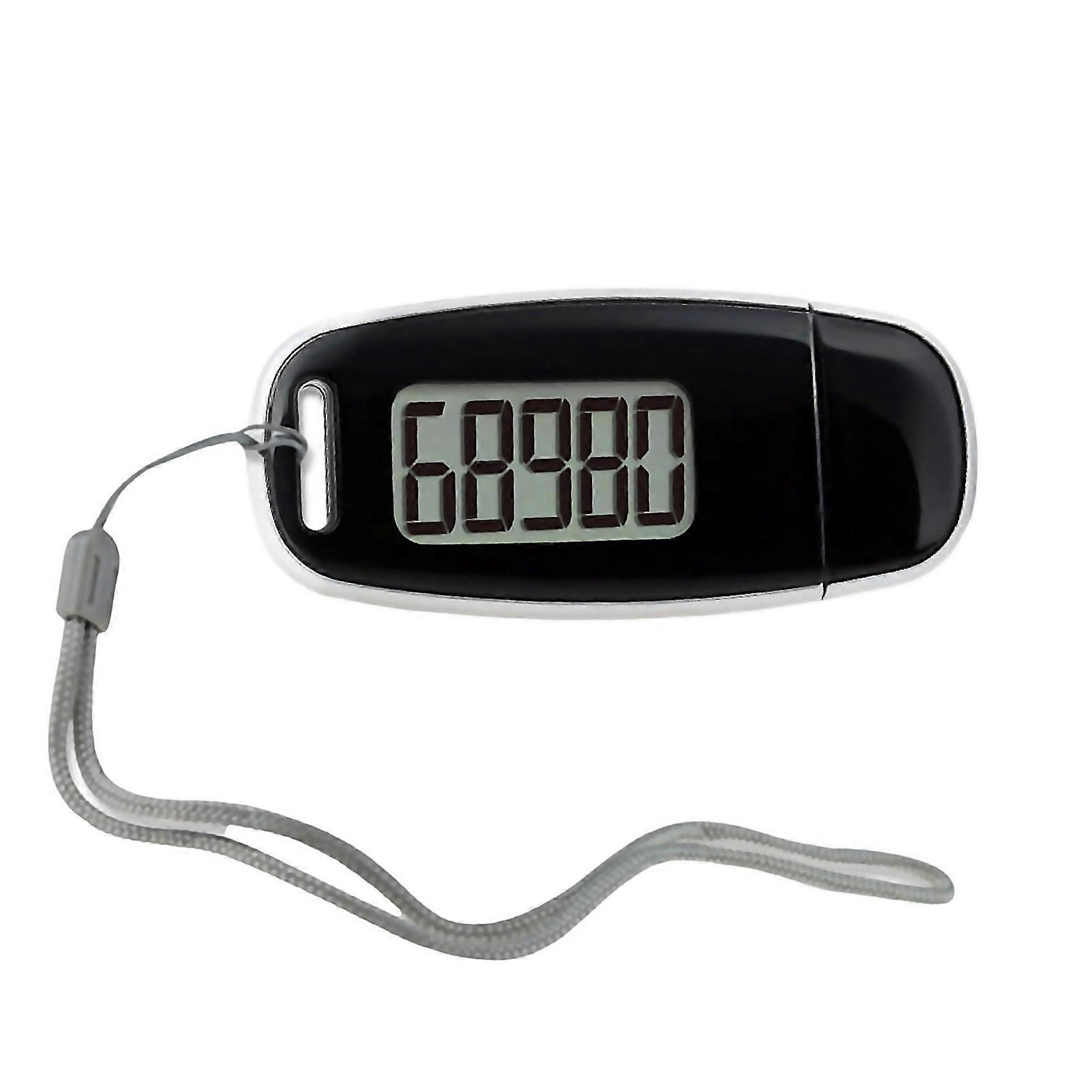 For Simple 3d Pedometer Portable Sports Step Counter With Clip And Lanyard Accurate Fitness Tracker