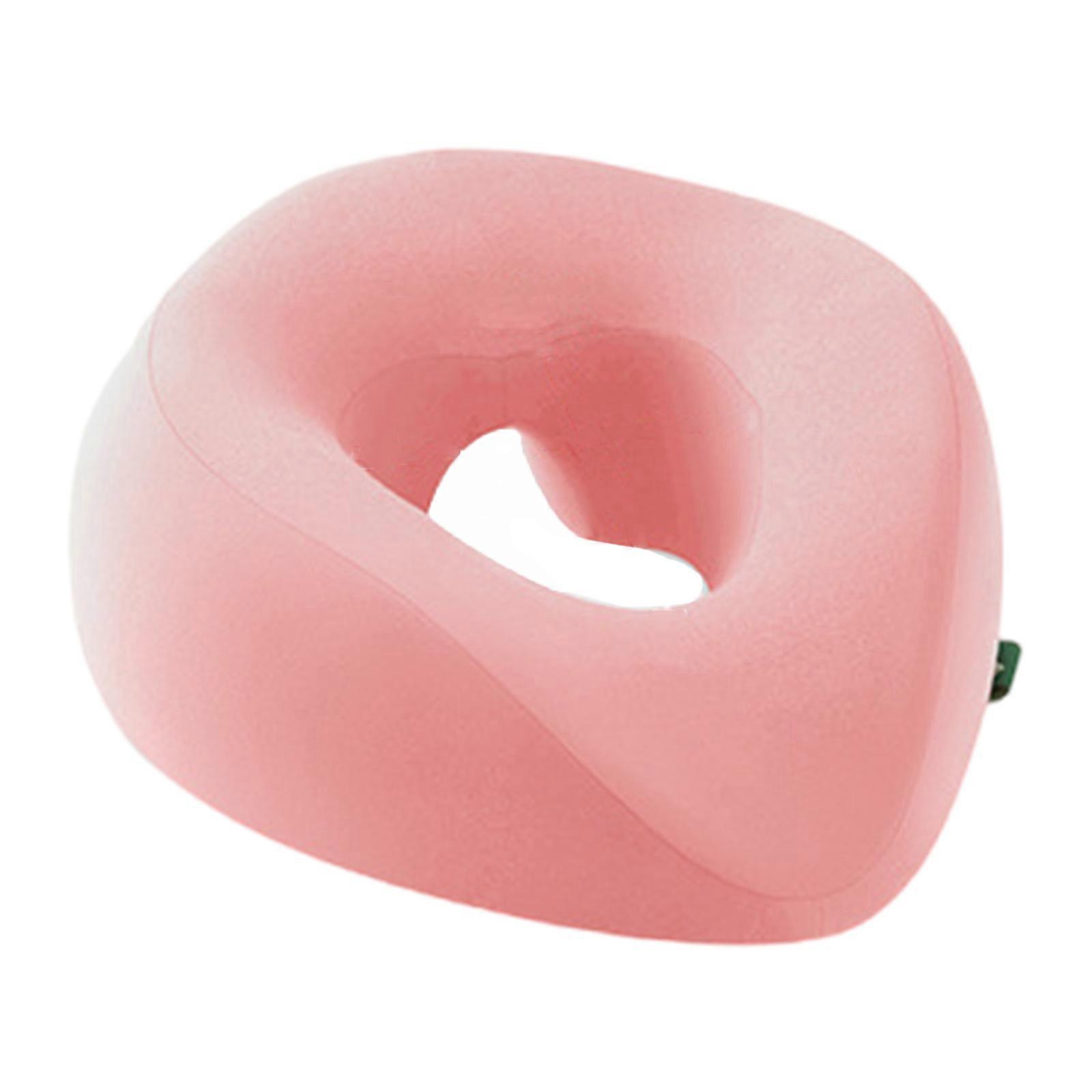 Comfortable Face Support Cushion With Memory Foam Cores and Detachable Polycotton Cover  Pink