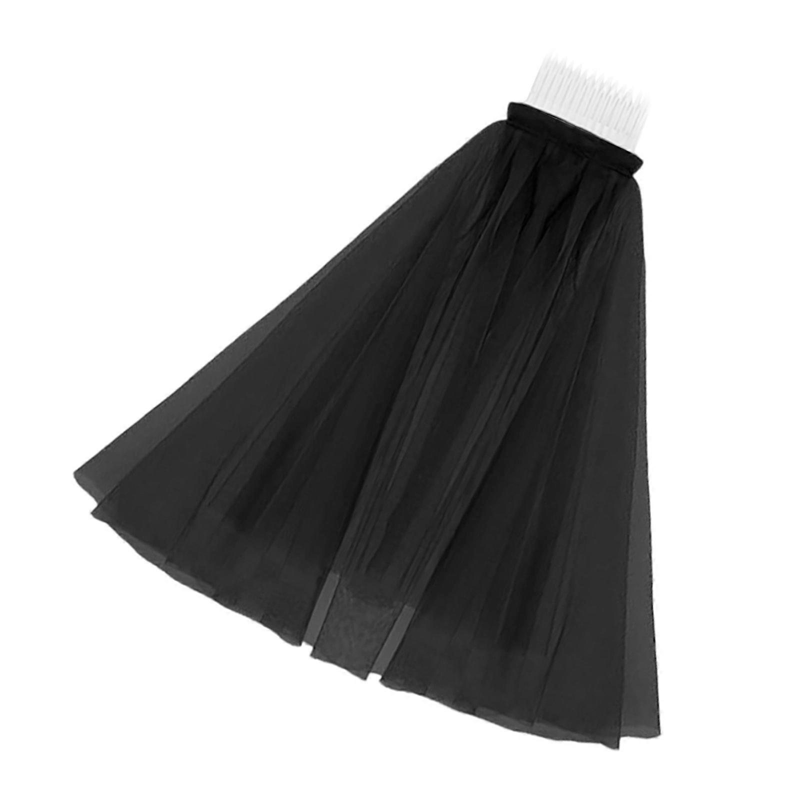 Mysterious Black Wedding Headpiece Designed For Versatile Styling And Extended Wear Multicolor