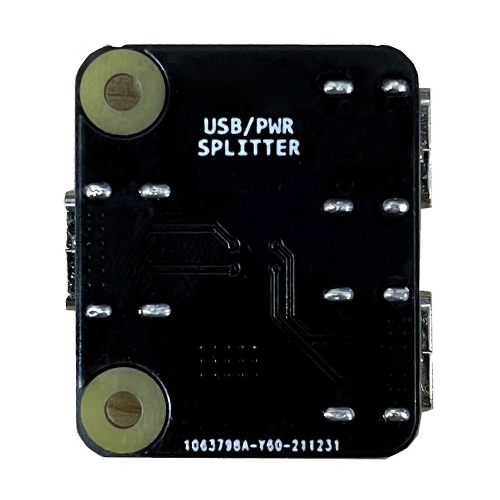 USB Power Distributor Splitter for RPI BliKVM and PiKVM Development Board for Remote Control Overtip Server Multicolor