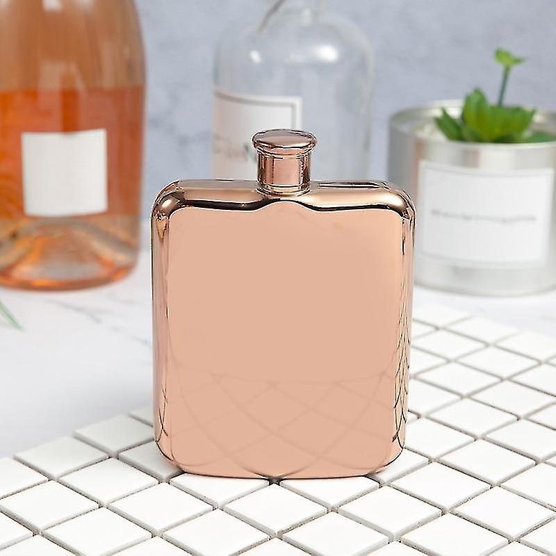 Flasks Portable Hip Flask Mini Liquor Whisky Flagon Rose Gold 6 Oz 304 Stainless Bottles Hip Flasks