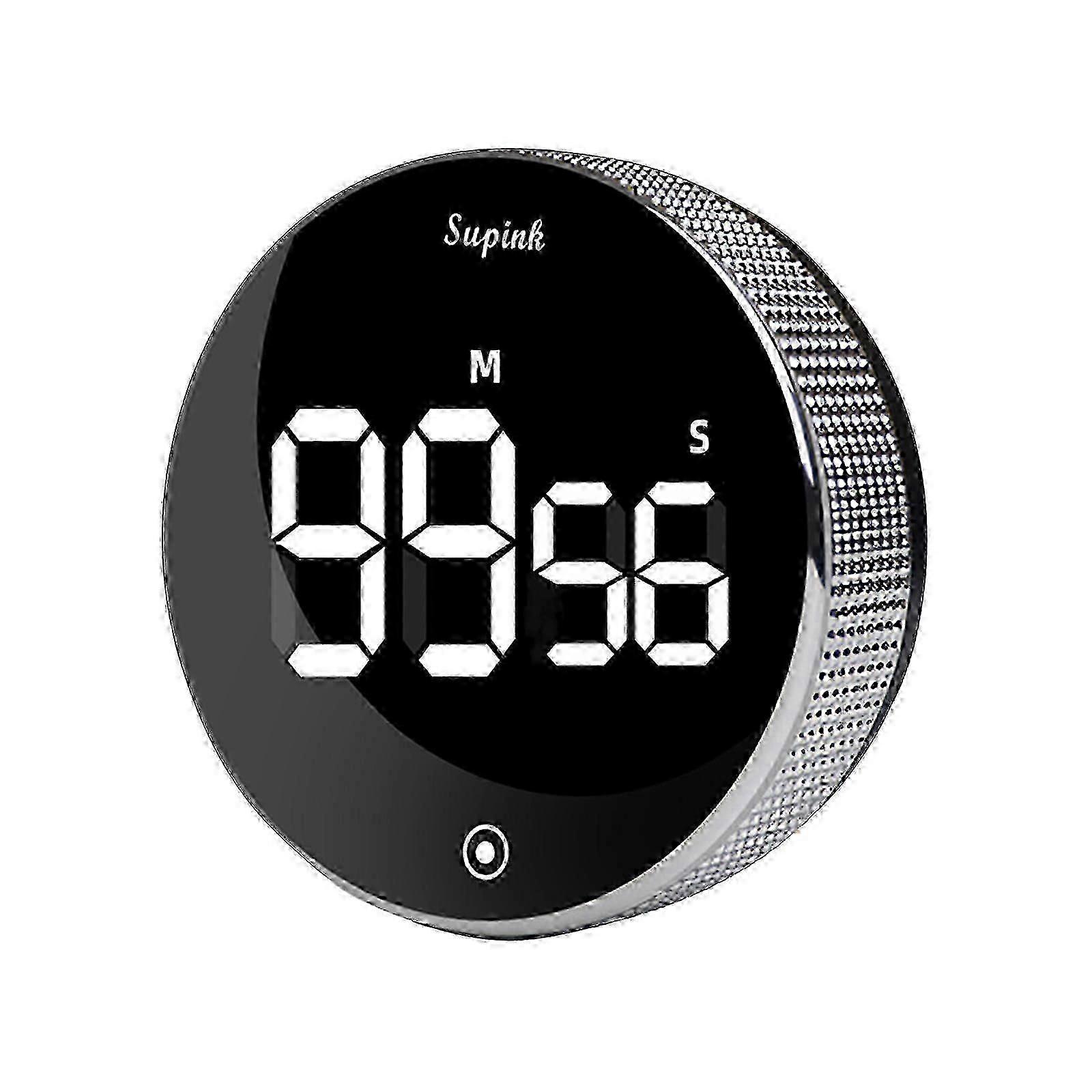 Digital LED Timer Manual Countdown Alarm Clock Magnetic Stopwatch Shower Timer