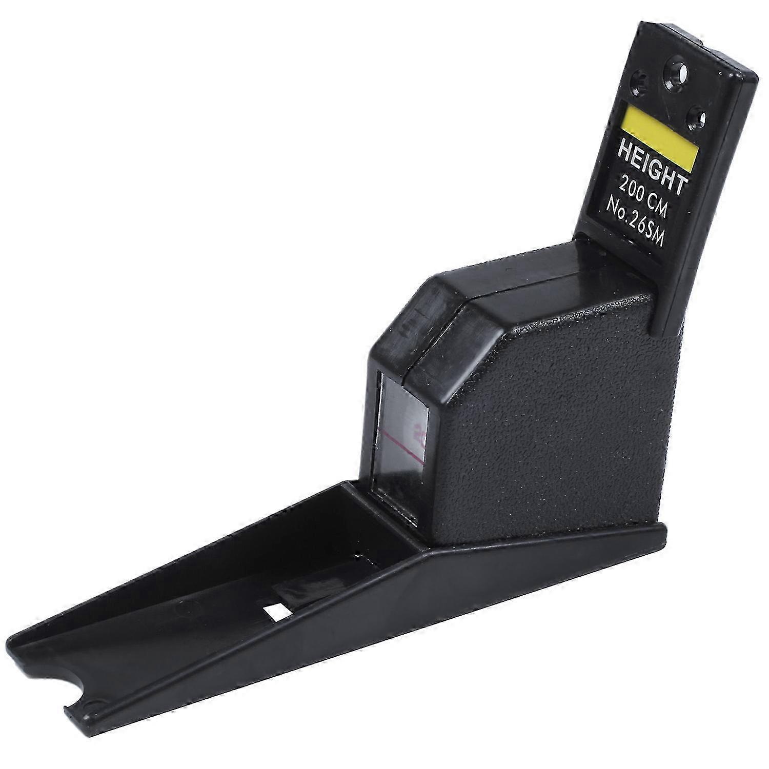 A 200Cm Black Wall Mounted Stadiometer Height Meter and Growth Ruler with Cm Metric Tape Measures.