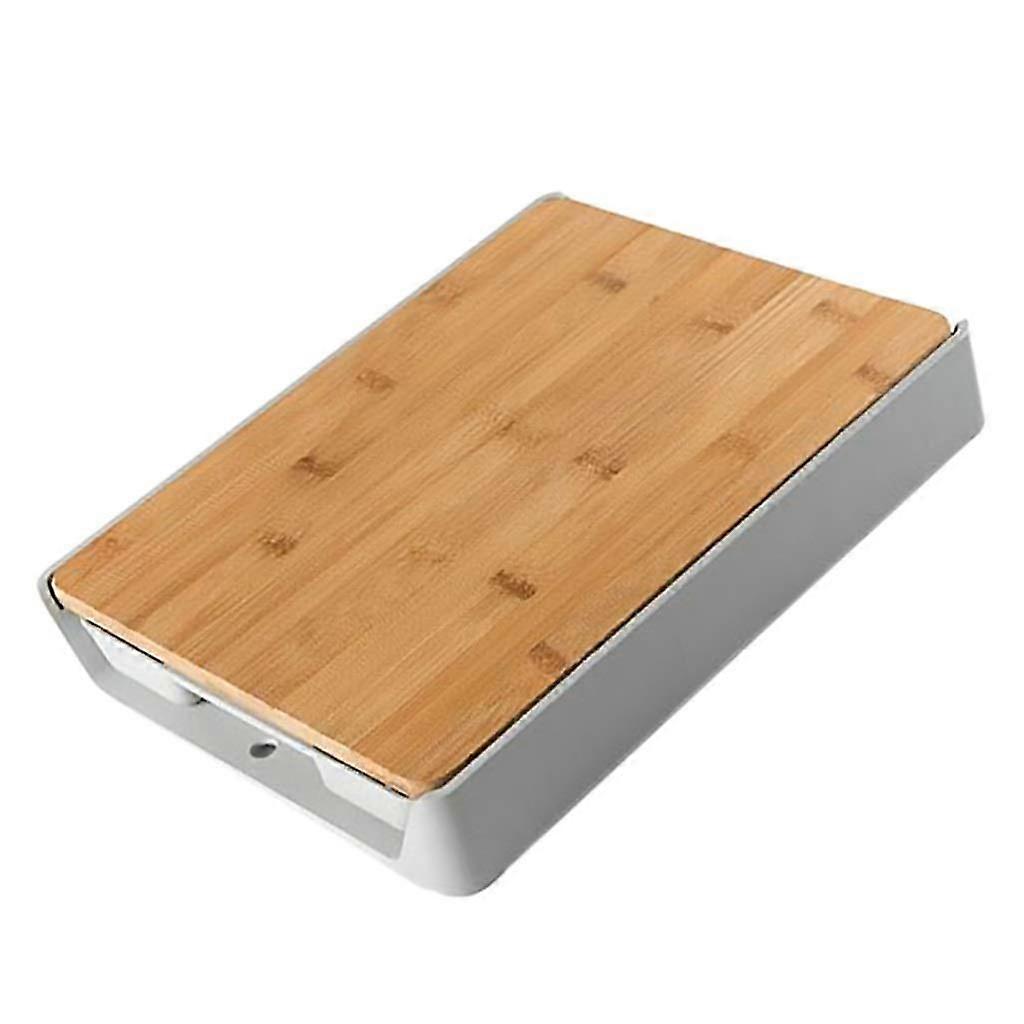Chopping Board Bamboo Cutting Board With Drawer, Environmentally Friendly, Multifunctional Thickened Storage Cutting Board
