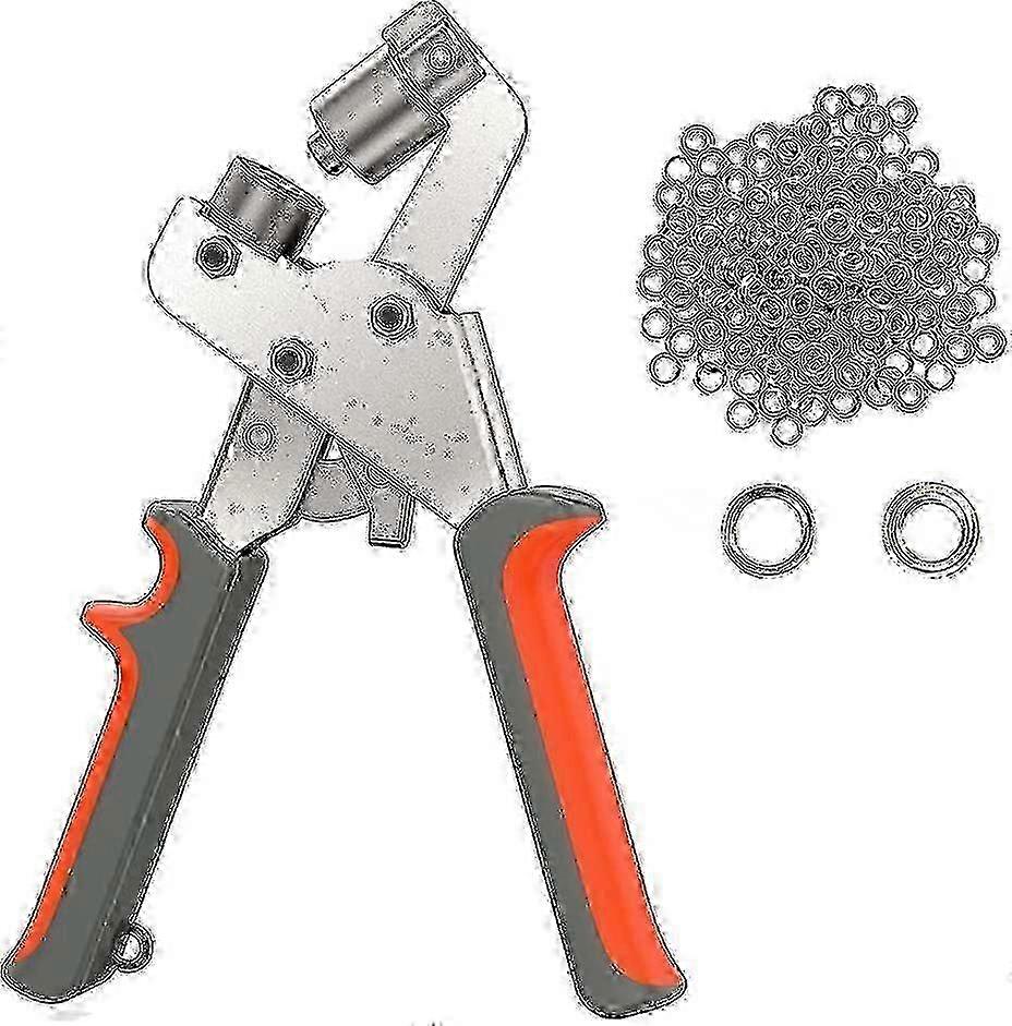 Eyelet Tool Kit Eyelet Press Pliers Manual Punch Kits Handheld Eyelet Machine With100pcs Set