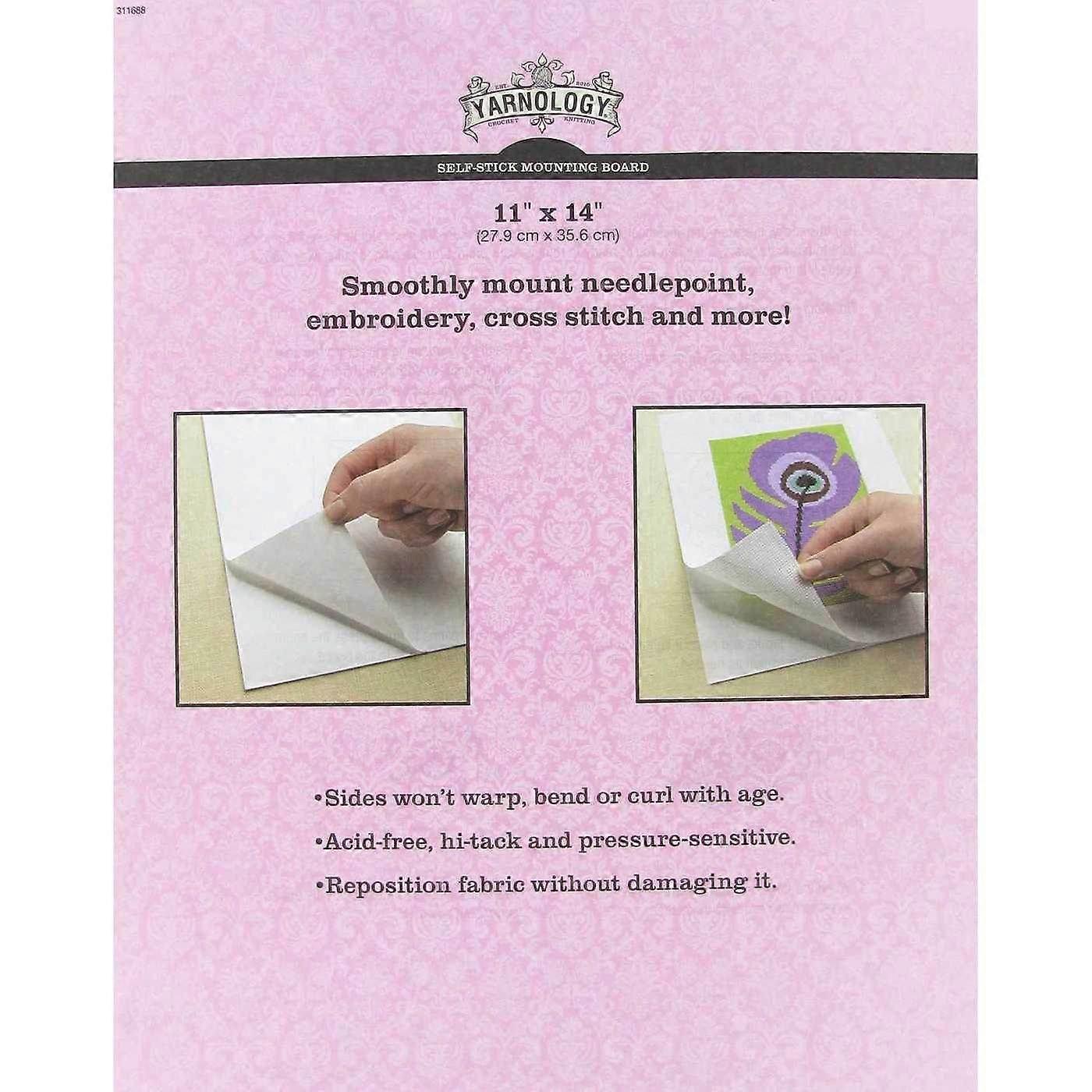 Yarnology Yarnology Self-stick Mounting Board, 11 X 14