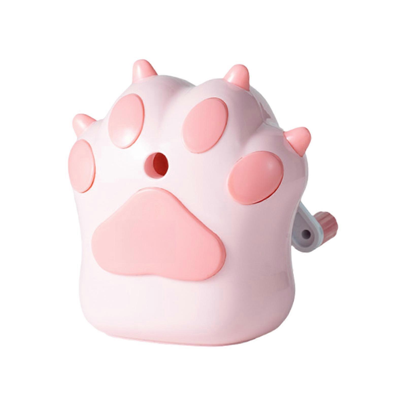 Cats Shape Manual  Pencil Sharpener Operation For Noise Sensitive Areas School Office  Use  Pink