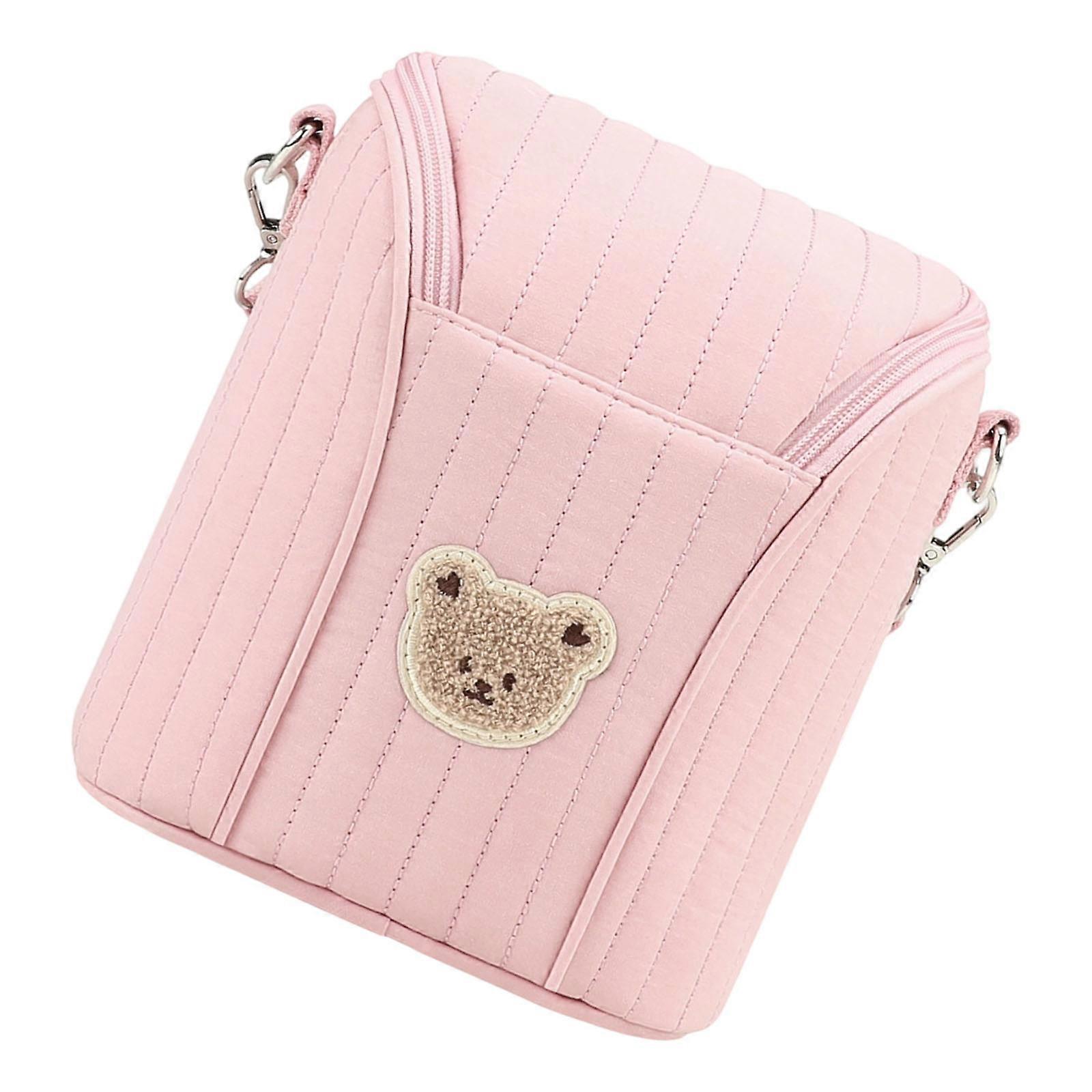 Ergonomic Infant Care Bag With Multiple Layer Insulation Technology And Organizational Compartments  Pink