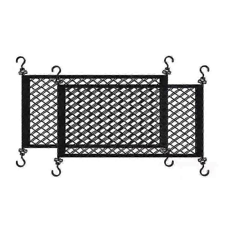 Camping Cart Luggage Net Replacement 2Pcs Elastic Mesh Folding Cargo Net for Strollers Wagon