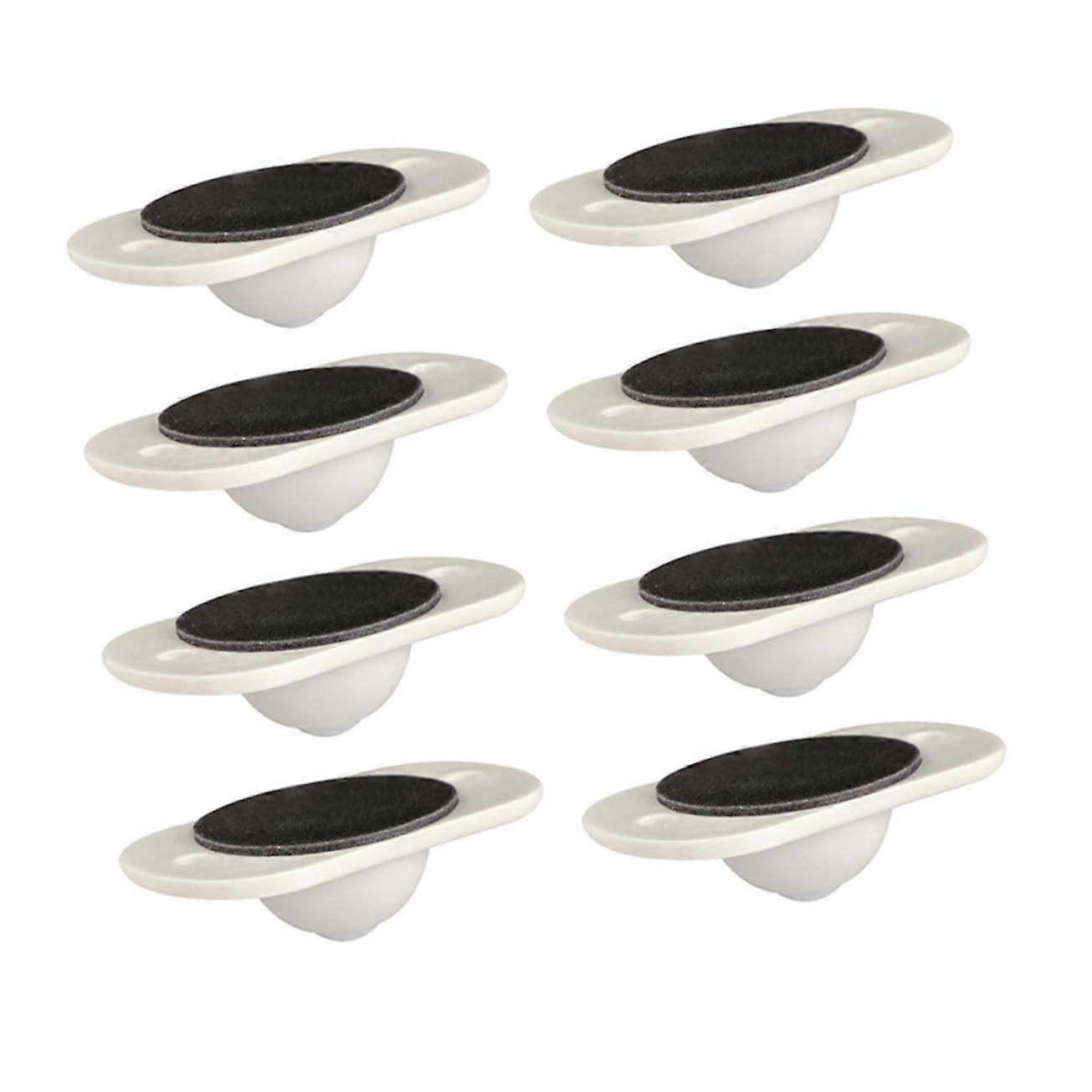 8pcs SelfAdhesive Caster Wheels for Storage Bins and Moving Boxes, Smooth Rollers for Kitchen, Bedroom, Bathroom Use