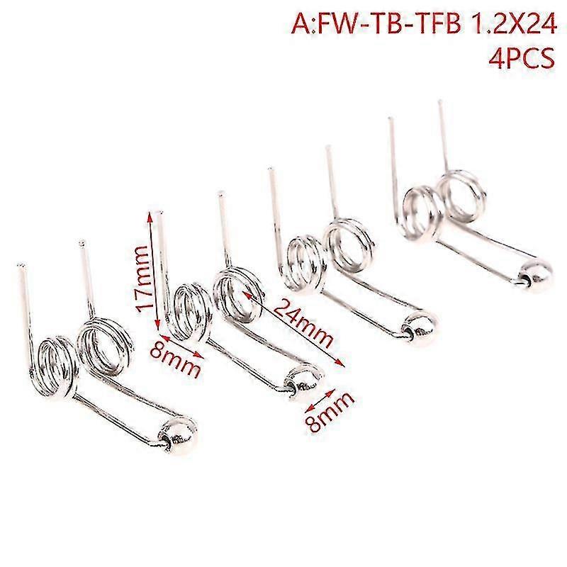 4pcs High Quality Wire Curling Iron Replacement Double Return Torsion Spring