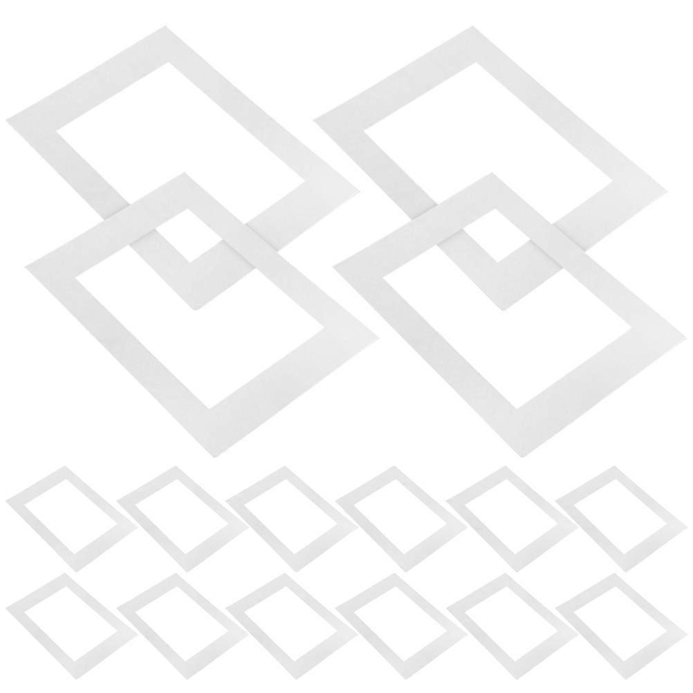 25 قطعة 10 بوصة أبيض صورة ماتس ماتيس