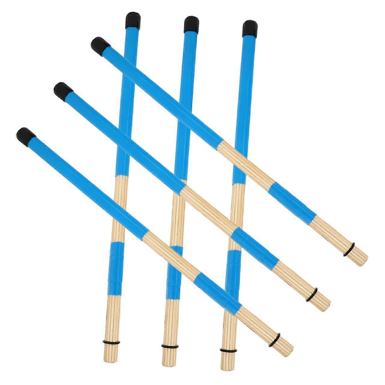Drum Brushes Set of 3 Lightweight Percussion Sticks with Comfortable Grip for Jazz and Snare Drums