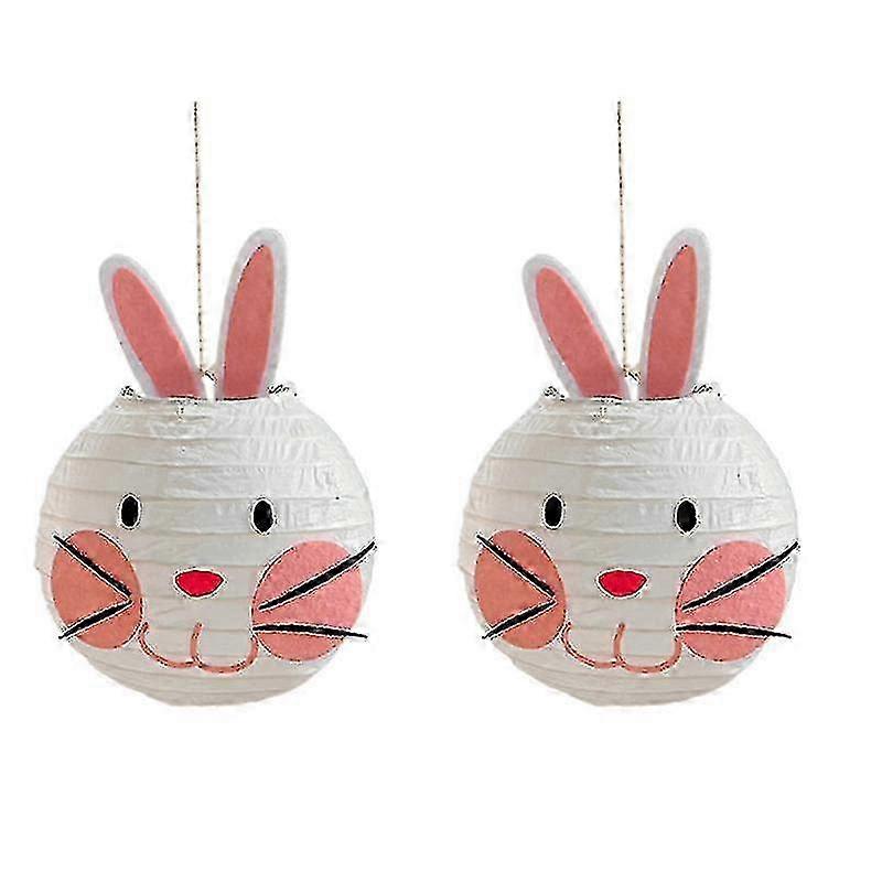 2 Easter Bunny-Shaped Lanterns for European Markets