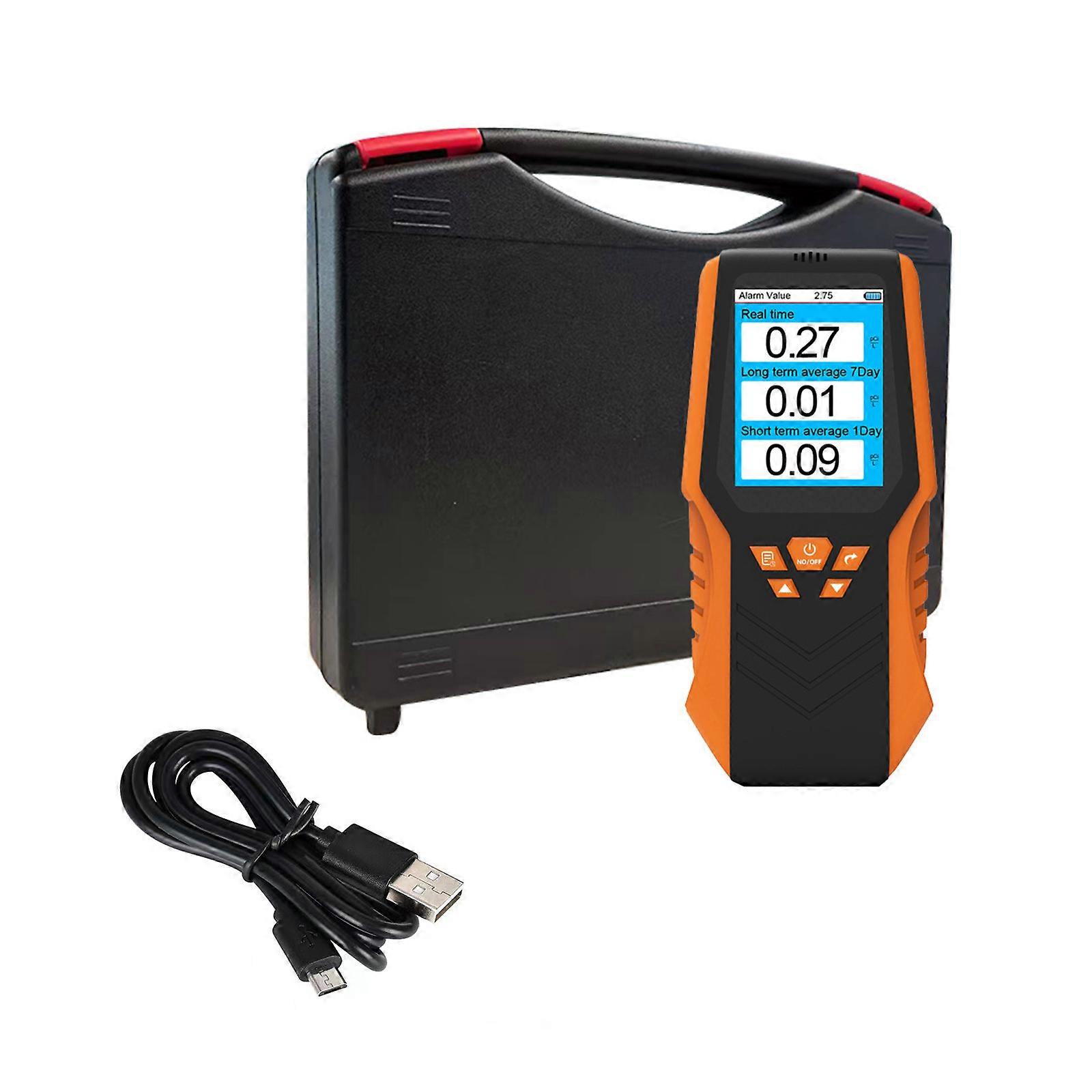 Handheld Radon Tester Gas Measurement Tool Radon Concentration Temperature Humidity Data Quality Testing Radon Multicolor