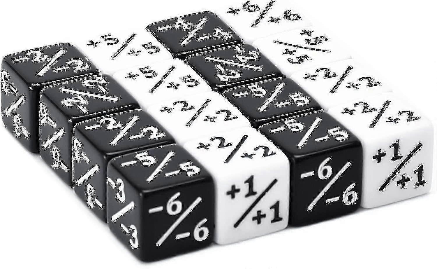 48 Pieces Dice Counters Token Dice Loyalty Dice D6 Dice Cube Compatible With Mtg